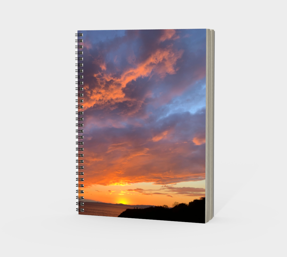 Spiral Notebook (Portrait) Victoria Sunset