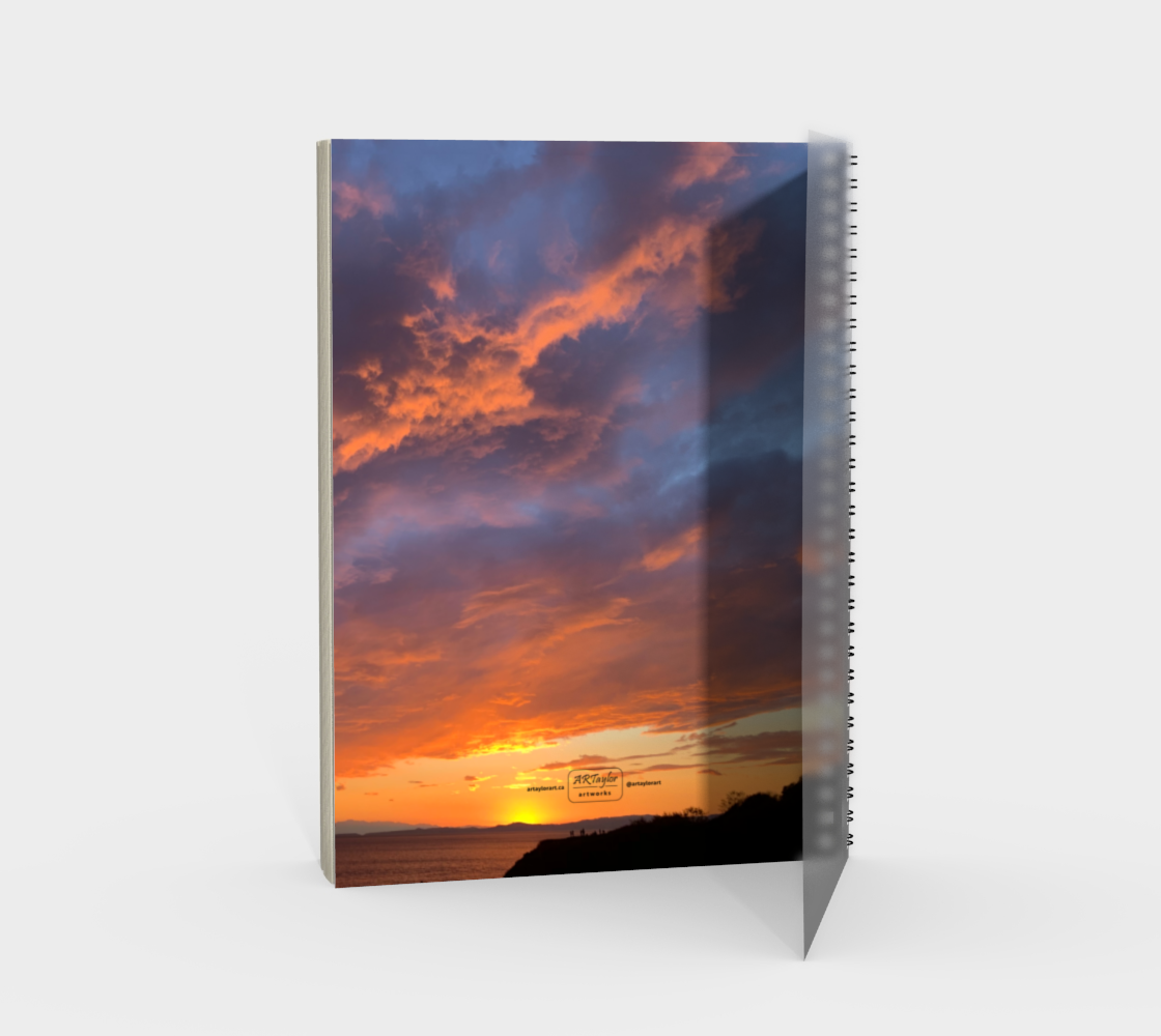 Spiral Notebook (Portrait) Victoria Sunset