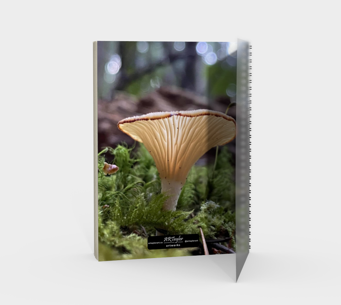 Spiral Notebook (portrait) Mushroom Glow