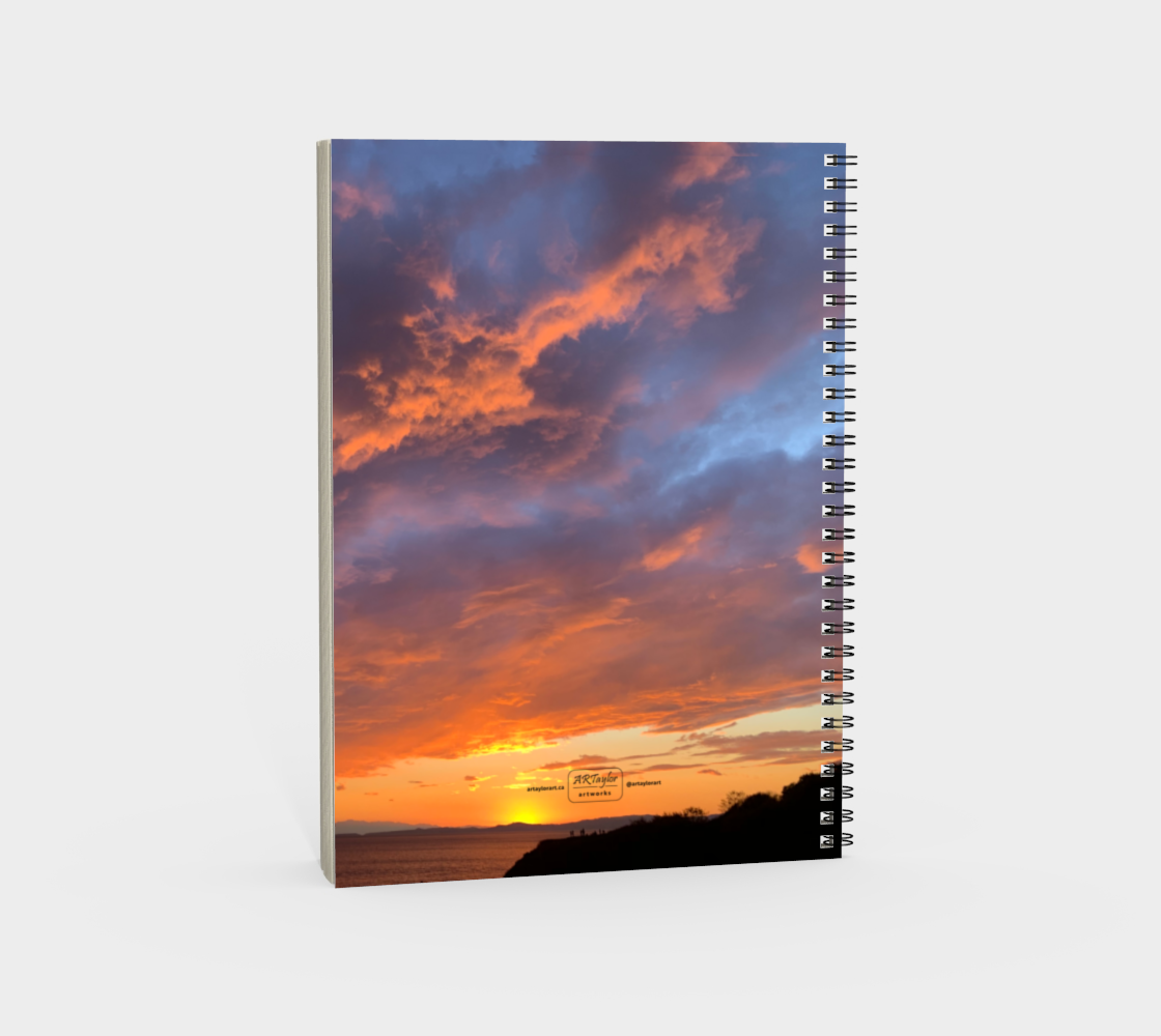 Spiral Notebook (Portrait) Victoria Sunset