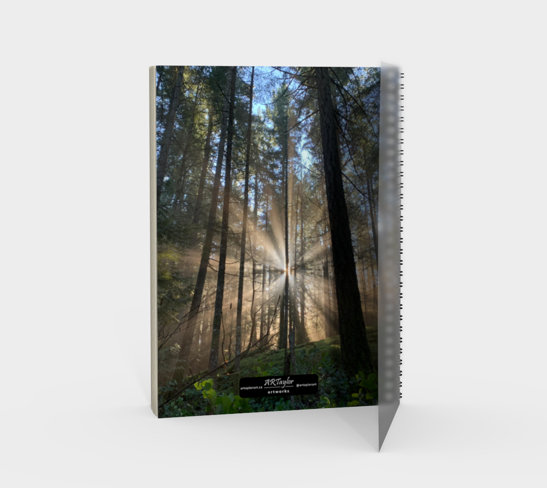 Spiral Notebook (portrait) Rays of Light