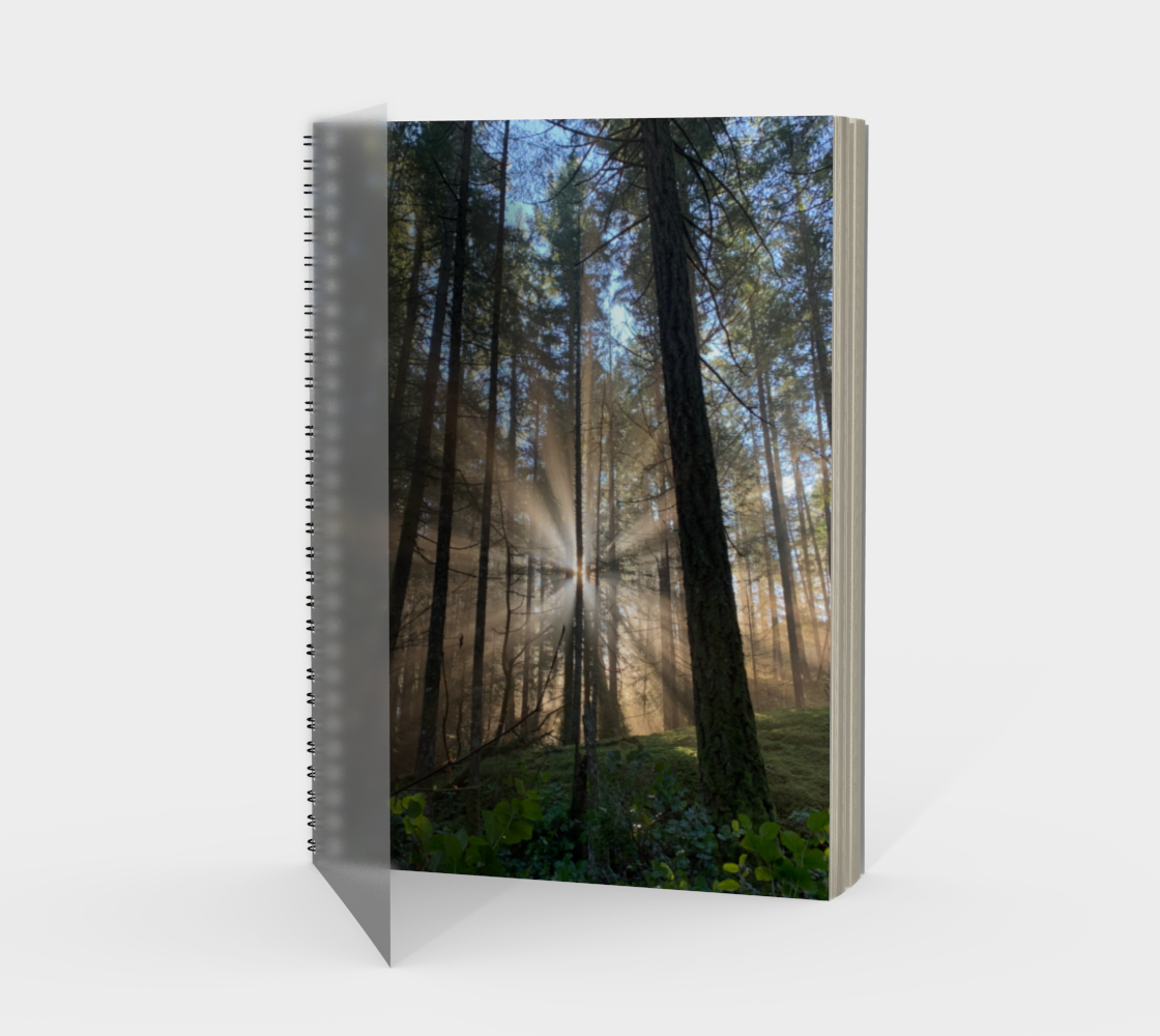 Spiral Notebook (portrait) Rays of Light