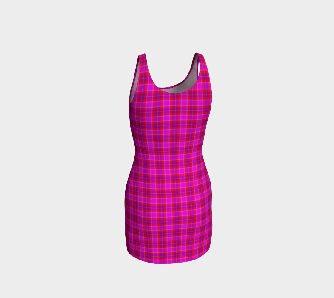 Dress (fitted) Pink Tartan