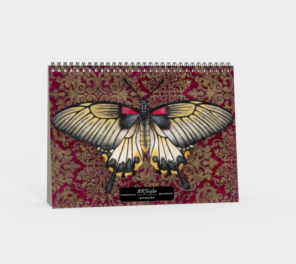 Spiral Notebook (landscape) Great Mormon Butterfly