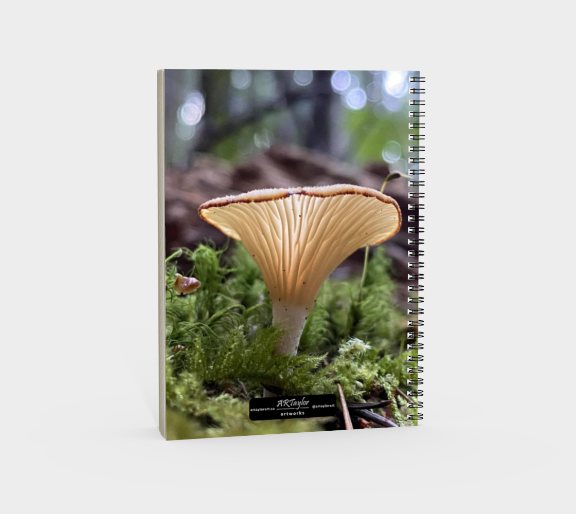 Spiral Notebook (portrait) Mushroom Glow