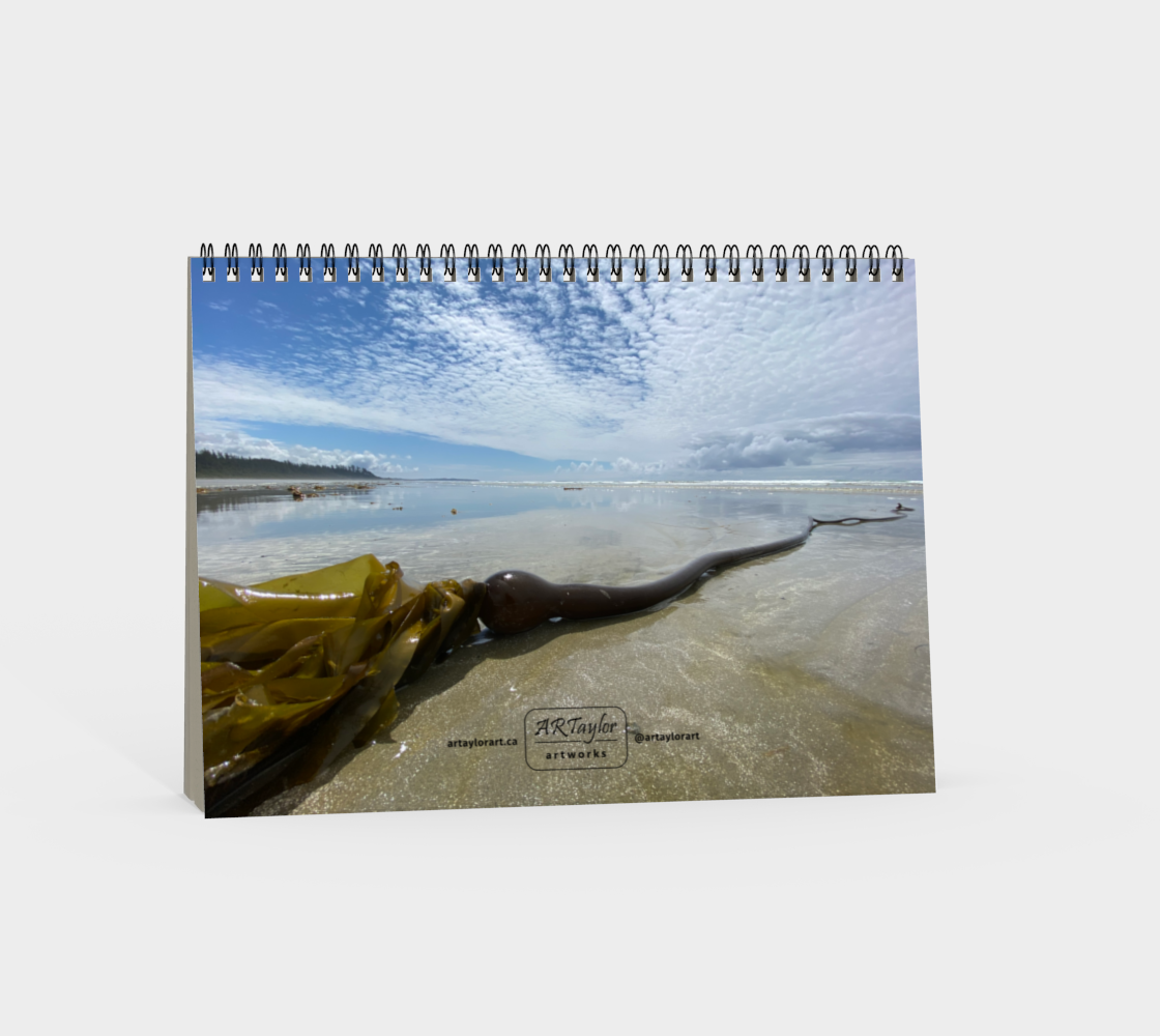 Spiral Notebook (landscape) Long Beach Kelp