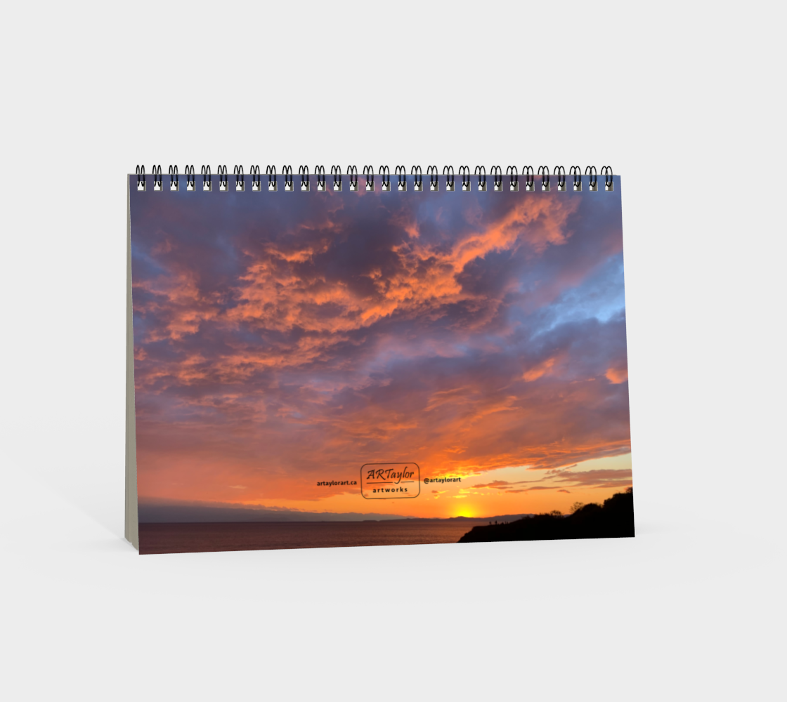 Spiral Notebook (Landscape) Victoria Sunset