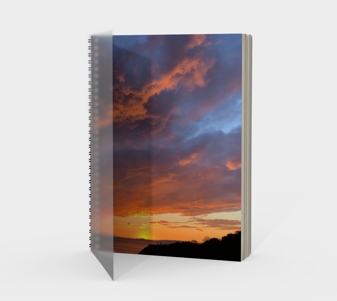 Spiral Notebook (Portrait) Victoria Sunset