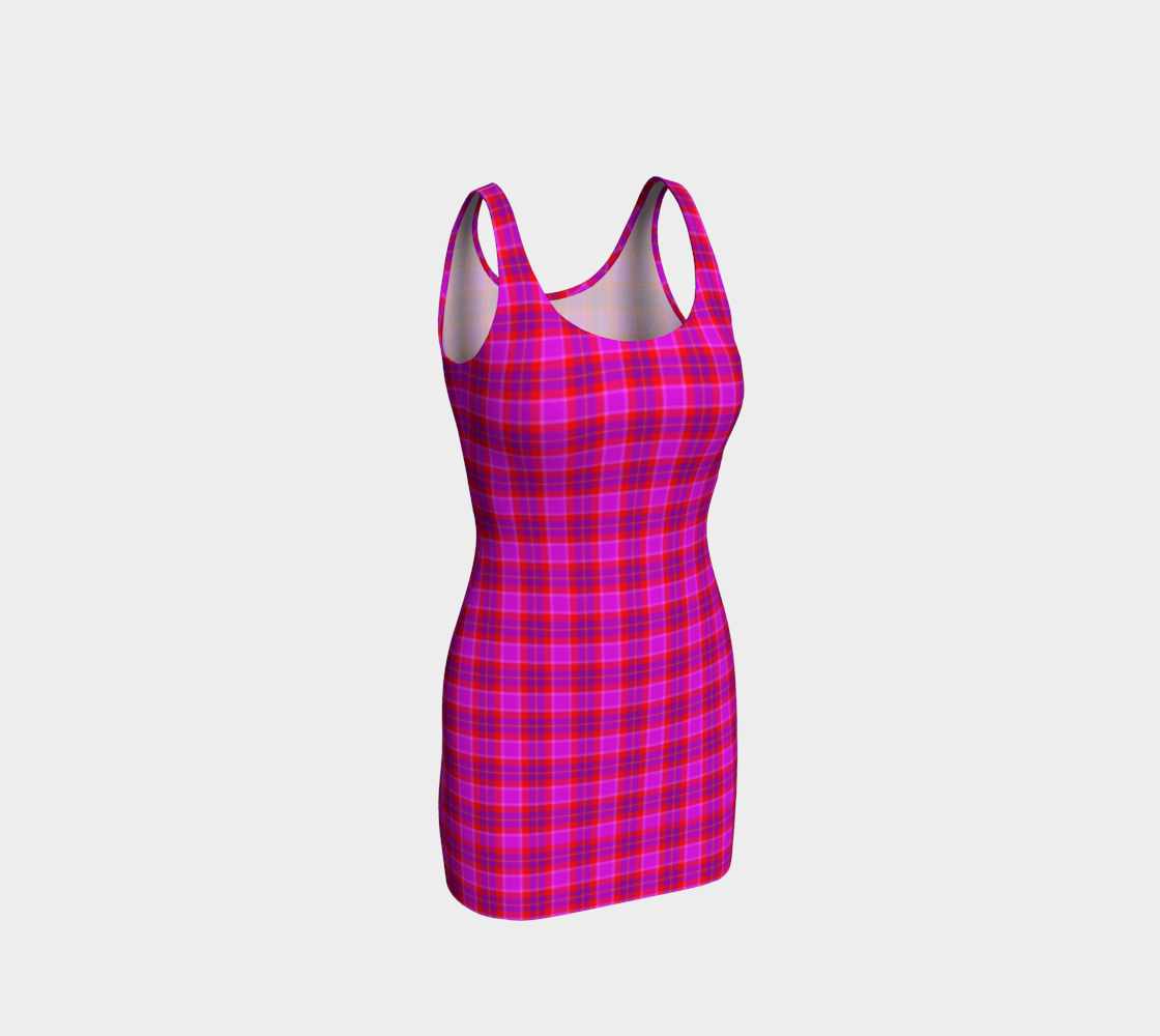Dress (fitted) Pink Tartan